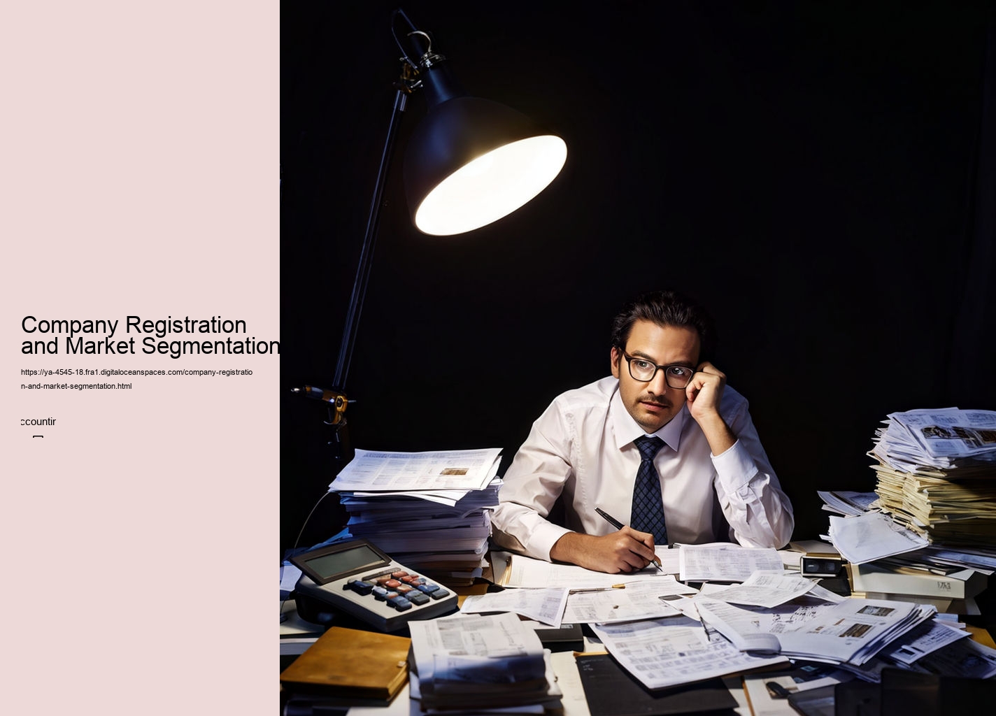 Company Registration and Market Segmentation